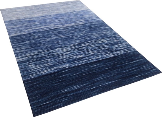 Изображение Beliani Dywan weniany 140 x 200 cm niebieski KAPAKLI