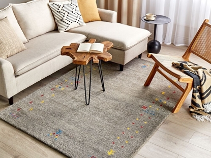 Attēls no Beliani Dywan weniany 140 x 200 cm szary SEYMEN