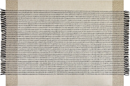 Attēls no Beliani Dywan weniany 160 x 230 cm beowo-czarny DIVARLI