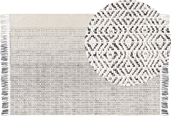 Изображение Beliani Dywan weniany 160 x 230 cm biao-szary OMERLI Bel