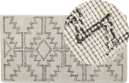 Изображение Beliani Dywan weniany 80 x 150 cm beowo-czarny URLA!