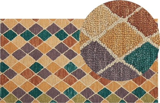Изображение Beliani Dywan weniany 80 x 150 cm wielokolorowy KESKIN!