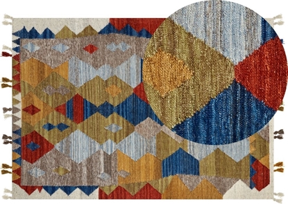 Attēls no Beliani Dywan weniany kilim 160 x 230 cm wielokolorowy ARZAKAN