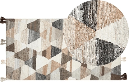 Attēls no Beliani Dywan weniany kilim 80 x 150 cm wielokolorowy ARGAVAND