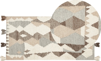 Attēls no Beliani Dywan weniany kilim 80 x 150 cm wielokolorowy KAGHTSRASHEN