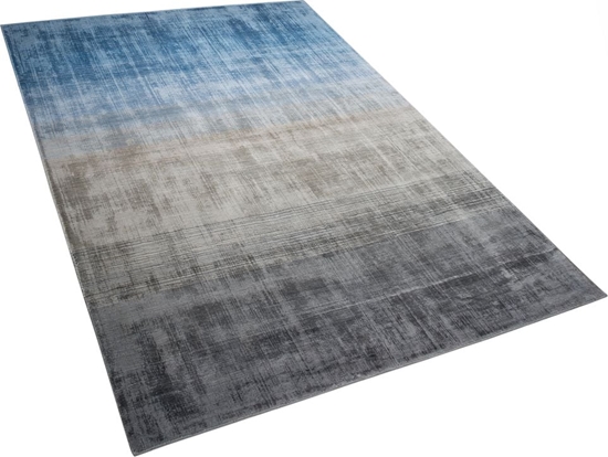Изображение Beliani Dywan wiskozowy 140 x 200 cm niebiesko-szary ERCIS