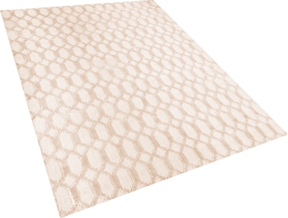 Attēls no Beliani Dywan wiskozowy 160 x 230 cm beowy CIZRE