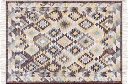 Attēls no Beliani Dywan z juty 140 x 160 cm wielokolorowy FENER