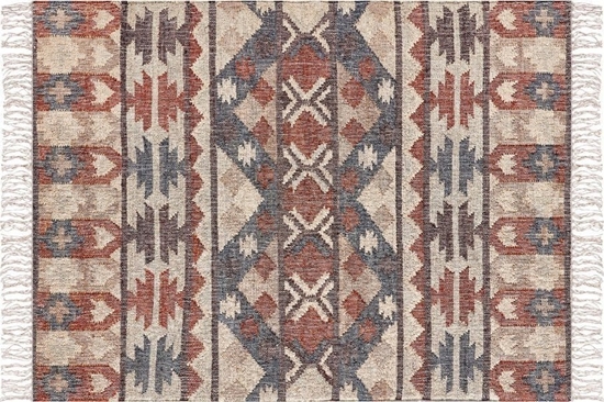 Изображение Beliani Dywan z juty 140 x 200 cm wielokolorowy KALFA