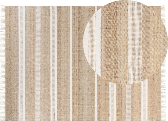 Изображение Beliani Dywan z juty 160 x 230 cm beowo-biay TALPUR