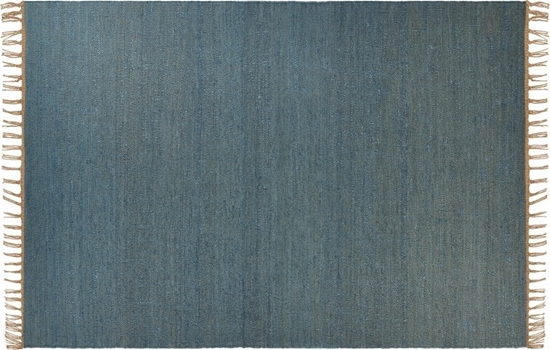 Picture of Beliani Dywan z juty 160 x 230 cm niebieski LUNIA