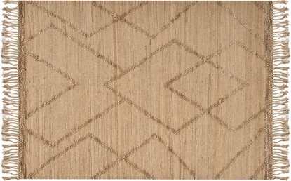 Attēls no Beliani Dywan z juty 200 x 300 cm beowy HANDERE