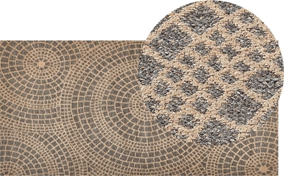 Attēls no Beliani Dywan z juty 80 x 150 cm beowy z szarym ARIBA