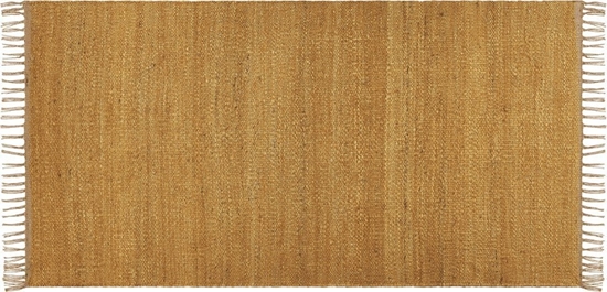 Picture of Beliani Dywan z juty 80 x 150 cm musztardowy LUNIA