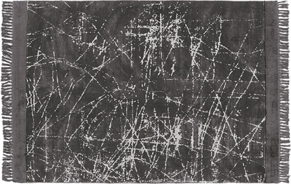 Attēls no Beliani Dywan z wiskozy 160 x 230 cm ciemnoszary HANLI!