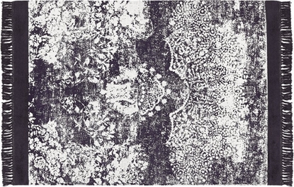 Attēls no Beliani Dywan z wiskozy 160 x 230 cm fioletowy z biaym AKARSU!