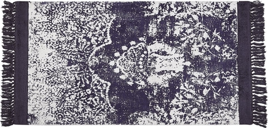 Picture of Beliani Dywan z wiskozy 80 x 150 cm fioletowy z biaym AKARSU!