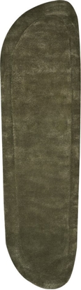 Attēls no Beliani Dywan z wiskozy 80 x 250 cm ciemnozielony BERANI