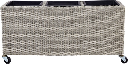 Attēls no Beliani Donica na kókach z technorattanu brzowa BELLIS