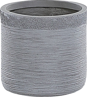 Изображение Beliani Doniczka 26 x 26 x 25 cm szara SAMOS