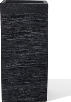 Изображение Beliani Doniczka 33 x 33 x 70 cm czarna DION