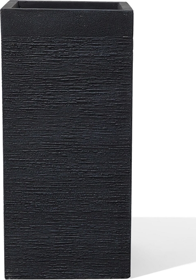 Изображение Beliani Doniczka 33 x 33 x 70 cm czarna DION