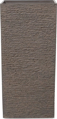 Изображение Beliani Doniczka 40 x 40 x 81 cm brzowa GAZA
