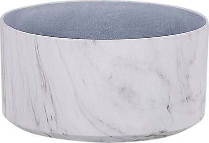 Изображение Beliani Doniczka 43 cm efekt marmuru VALTA