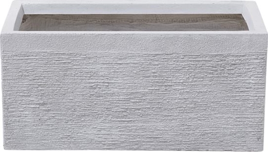 Picture of Beliani Doniczka 50 x 23 x 24 cm biaa MYRA