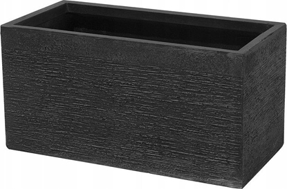 Picture of Beliani Doniczka 60 x 29 x 30 cm czarna MYRA