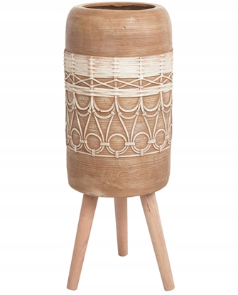 Attēls no Beliani Doniczka na nókach DRYOPTERIS Ceramika 29 cm Jasnobrzowy