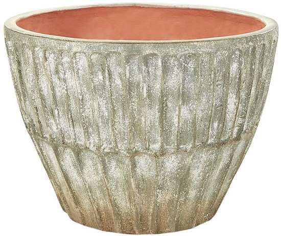 Picture of Beliani Doniczka NYSSA Ceramika 50 cm Zielony