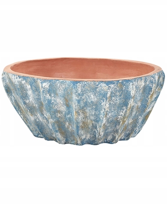 Attēls no Beliani Doniczka OSTRYA Ceramika 51 cm Niebieski