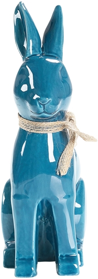 Picture of Beliani Figurka dekoracyjna Królik JAMBLES Ceramika Niebieski