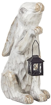 Picture of Beliani Figurka ogrodowa Królik GERLAND Ceramika Zamana biel