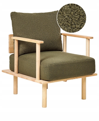 Attēls no Beliani Fotel ASKER Boucle Ciemnozielony