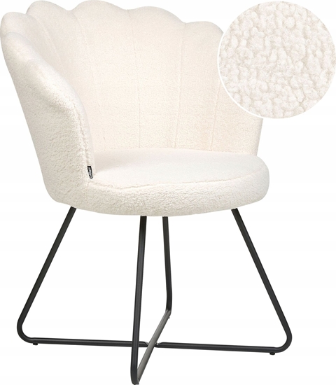 Изображение Beliani Fotel boucle biay LOVELOCK