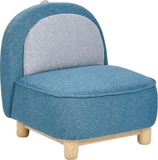 Picture of Beliani Fotel dziecicy dinozaur niebieski FABORG