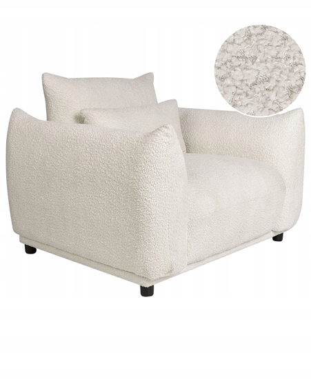 Picture of Beliani Fotel JAMSA Boucle Zamana biel