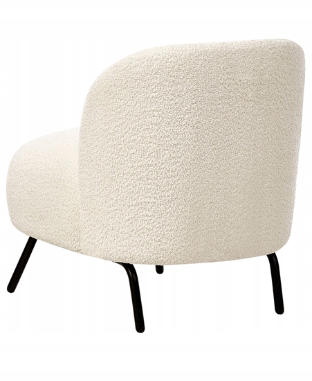 Picture of Beliani Fotel KUMLA Boucle Zamana biel