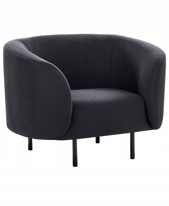 Attēls no Beliani Fotel LOEN Czarny