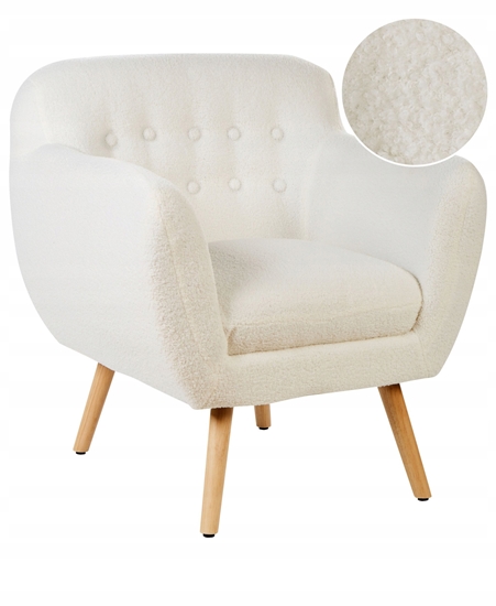 Изображение Beliani Fotel MELBY Boucle Biay