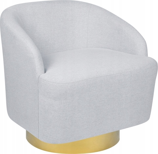 Picture of Beliani Fotel obrotowy jasnoszary LAVIK