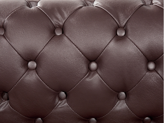 Picture of Beliani Fotel skórzany brzowy CHESTERFIELD