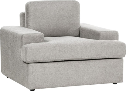 Attēls no Beliani Fotel tapicerowany jasnoszary ALLA