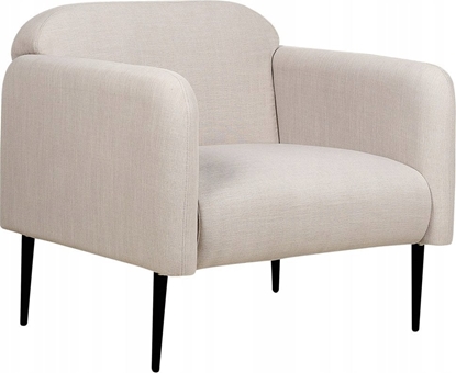 Attēls no Beliani Fotel tapicerowany szarobeowy STOUBY