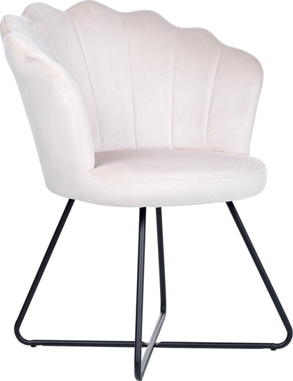 Picture of Beliani Fotel welurowy beowy LOVELOCK