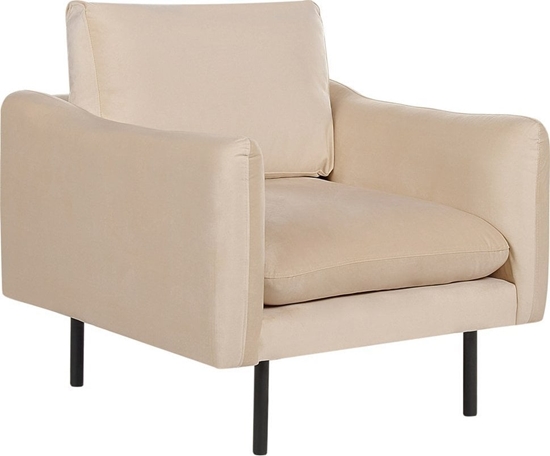 Picture of Beliani Fotel welurowy beowy VINTERBRO