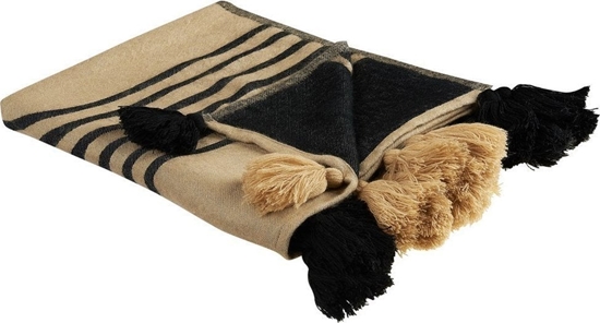 Picture of Beliani Koc 130 x 170 cm beowy z czarnym THAPREK!