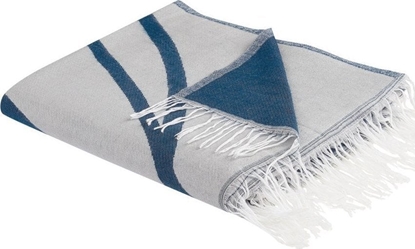 Attēls no Beliani Koc 130 x 170 cm niebiesko-biay HAPREK!